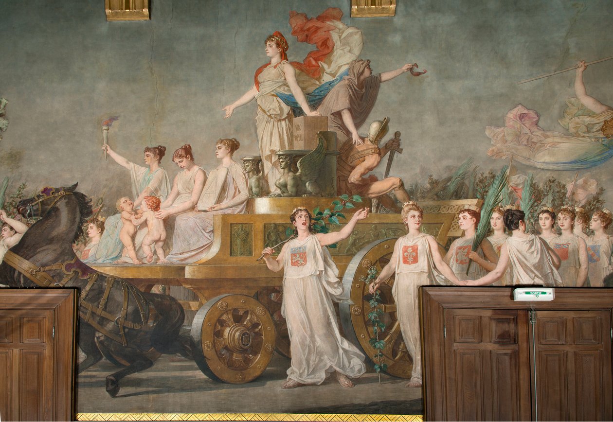 Fresco “El triunfo de la República” de Pierre Paul Lêon Glaize