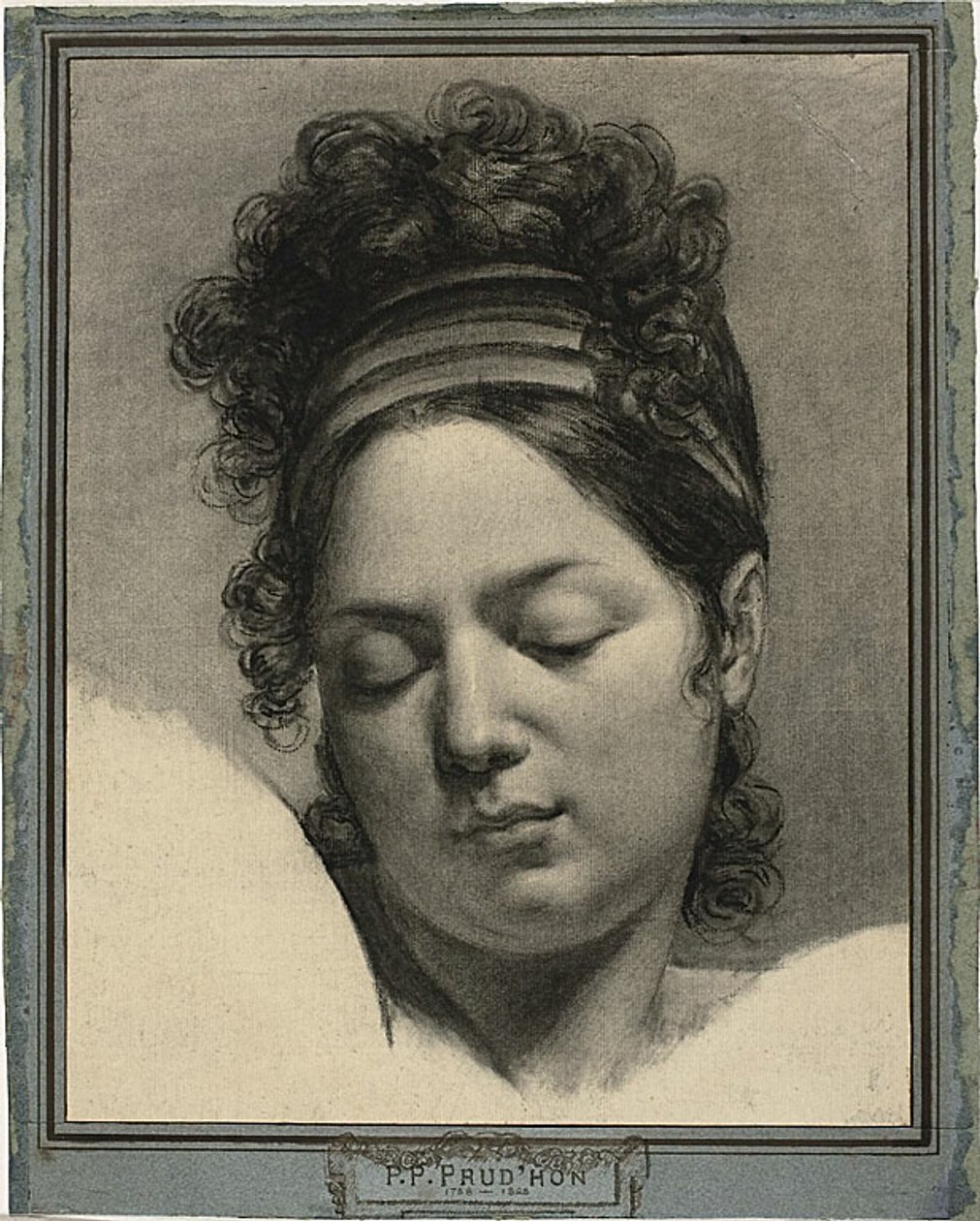 Cabeza de mujer de Pierre Paul Prud