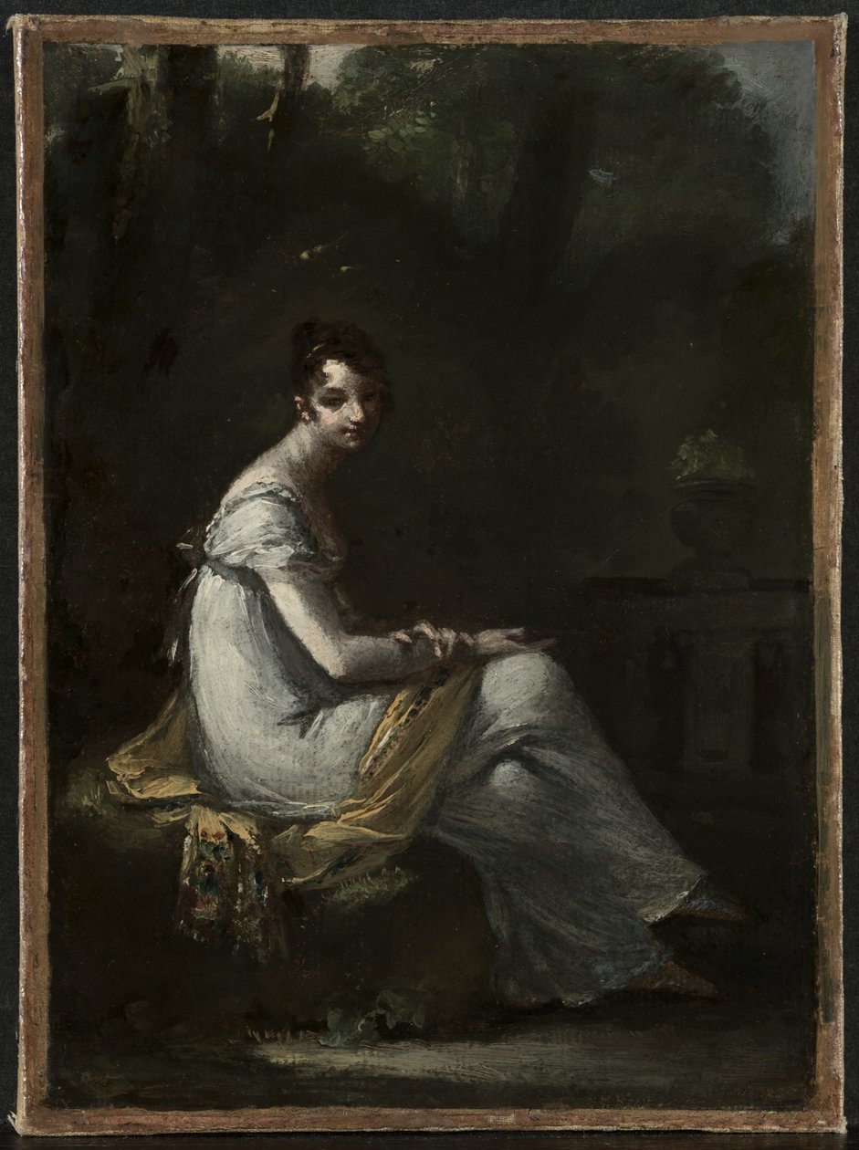 Mme. Dufresne, c.1816 (óleo sobre papel montado en tela) de Pierre Paul Prud