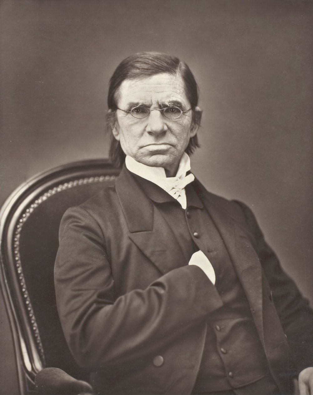 Émile Littré lexicógrafo y filósofo francés, 1801-1881, c. 1876 de Pierre Petit
