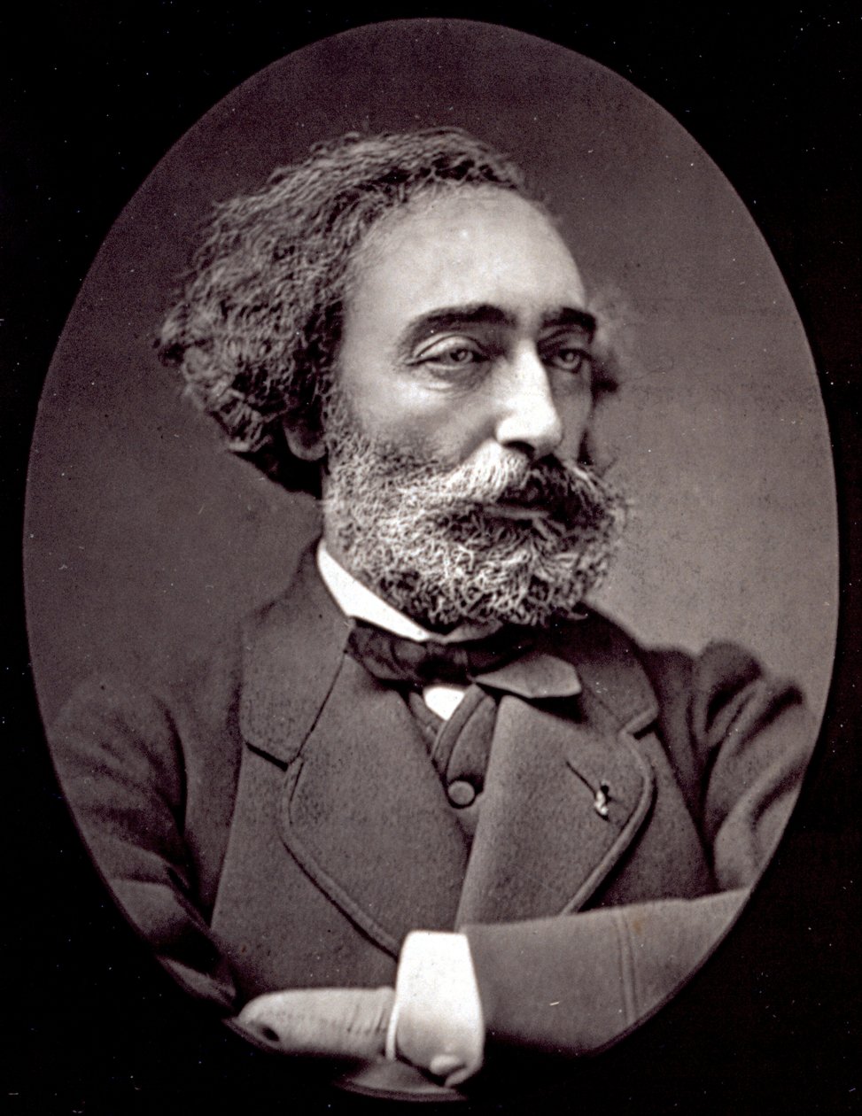 Retrato de medio cuerpo del pintor Emile Levy de Pierre Petit