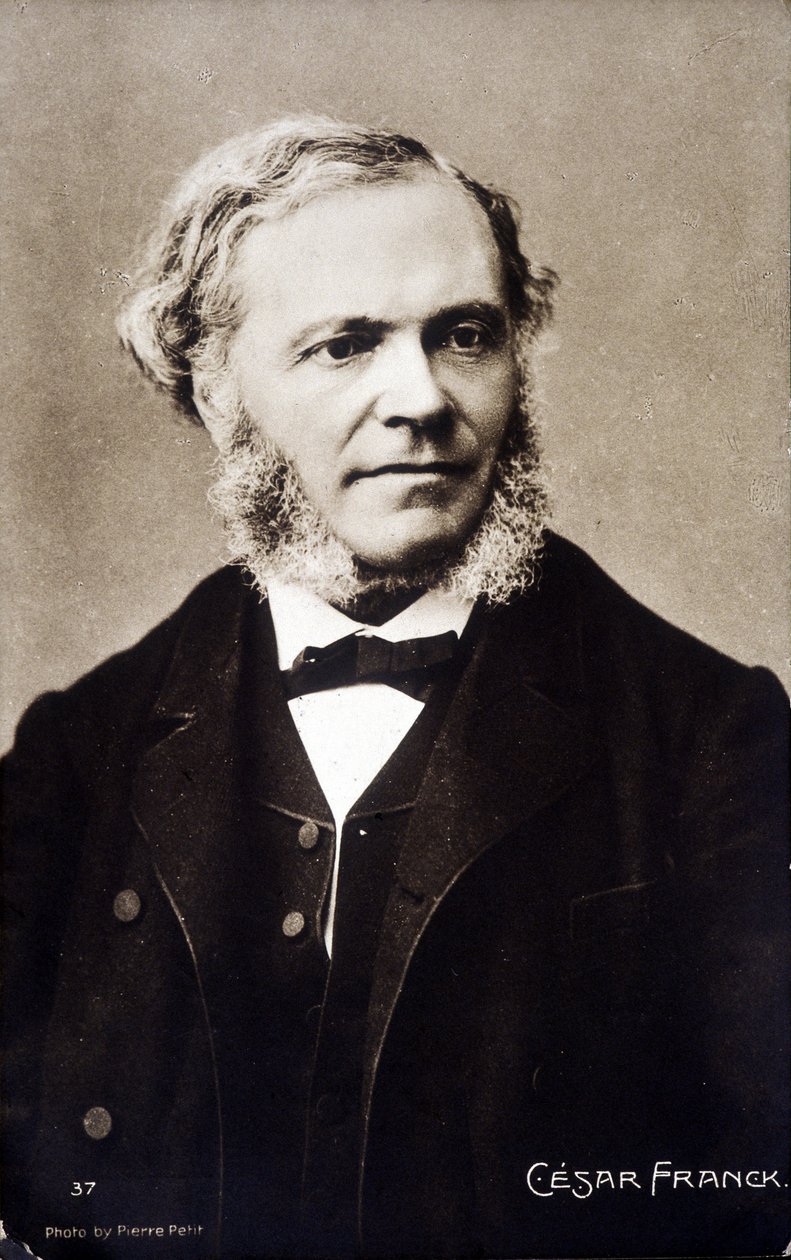 Retrato de César Franck, compositor y organista francés de origen belga (1822-1890) de Pierre Petit