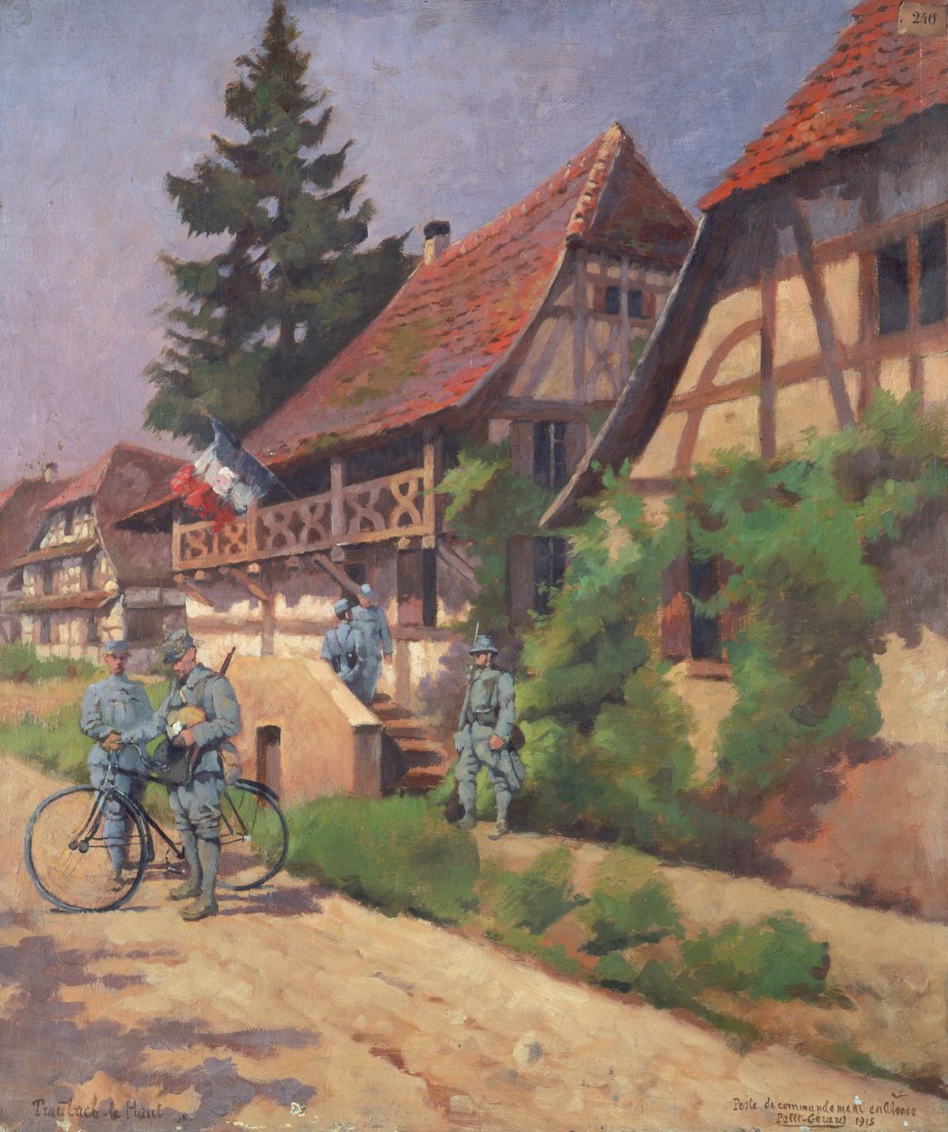 Puesto de mando francés en Alsacia de Pierre Petit Gerard