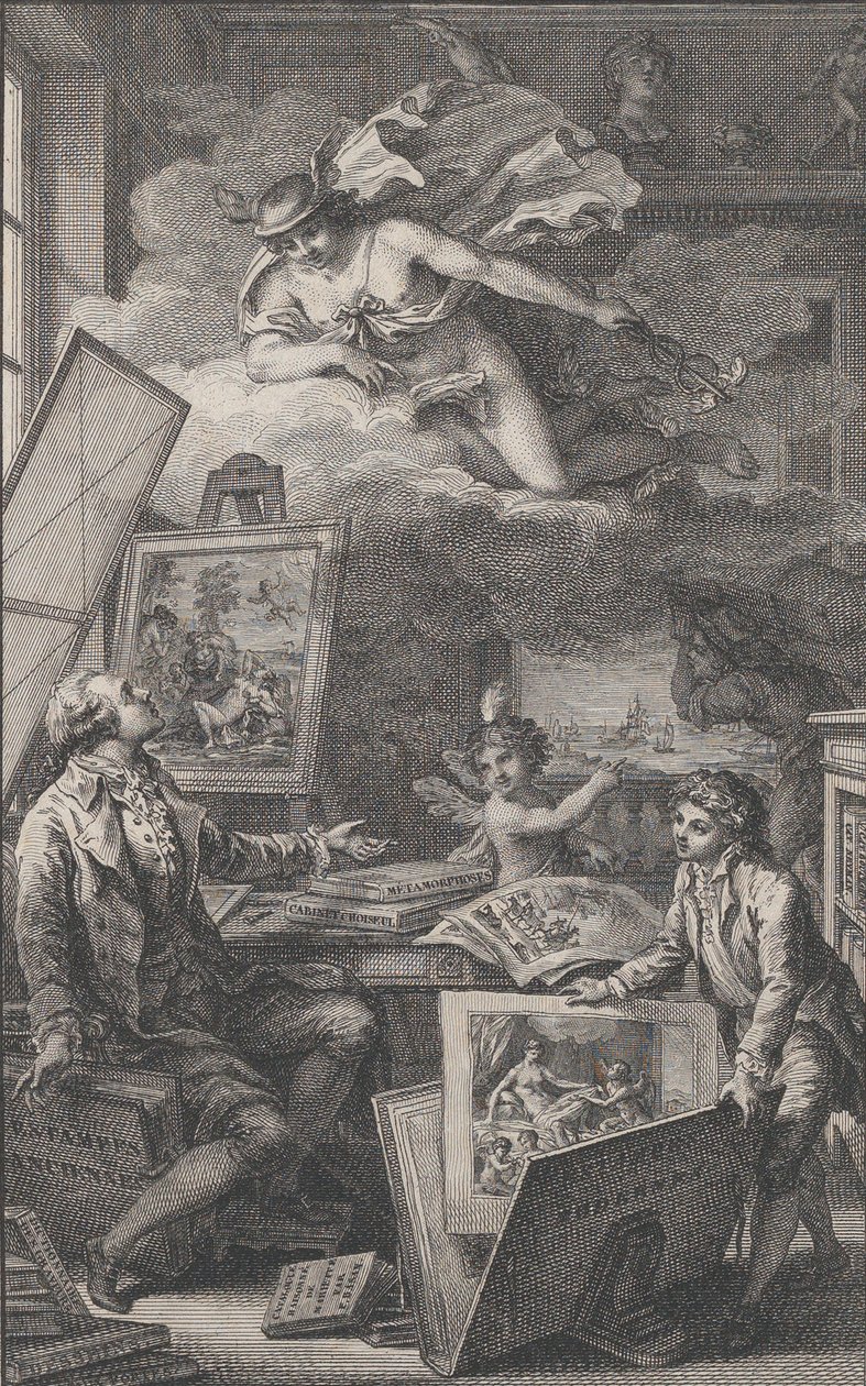 En memoria de P. FR. Basan, un grabado para el catálogo de la colección de P.-F. Basan, 1798 de Pierre Philippe Choffard