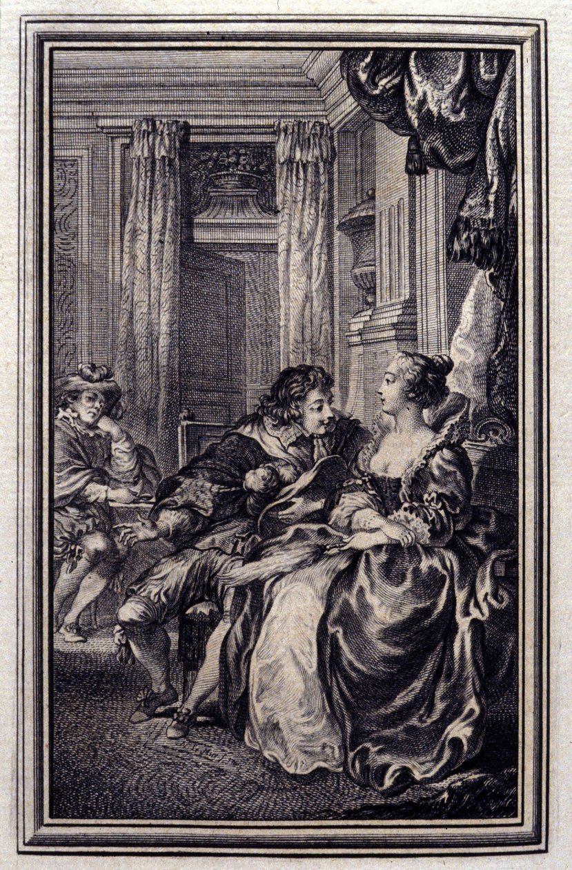 Le Magnifique - en “Cuentos y nuevas en verso” de Jean La Fontaine. 1776. Ilustración de P.P. Choffard de Pierre Philippe Choffard