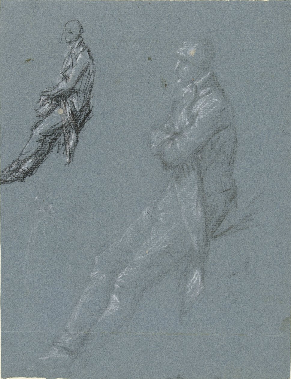 Dos estudios de Rutger Jan Schimmelpenninck y un boceto de su esposa de Pierre Prud