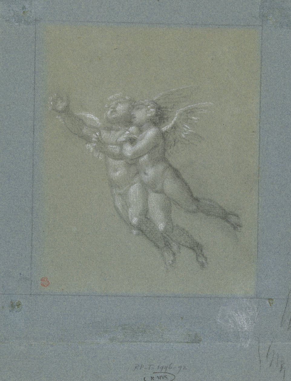 Dos putti voladores de Pierre Prud