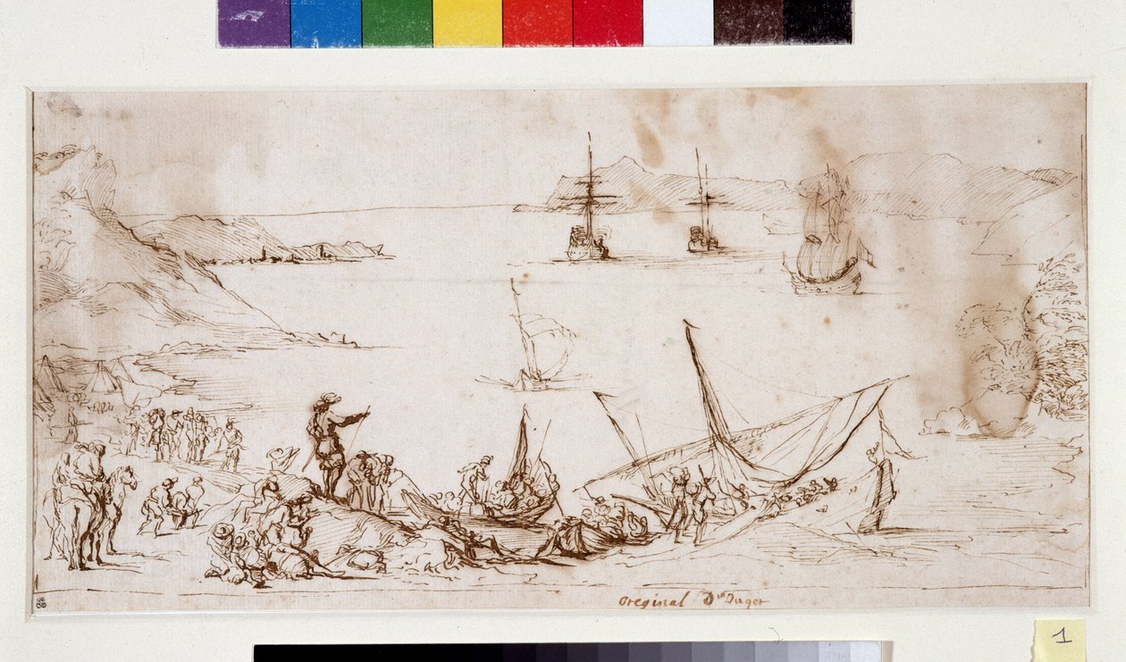 Embarque de tropas en la bahía de La Ciotat de Pierre Puget