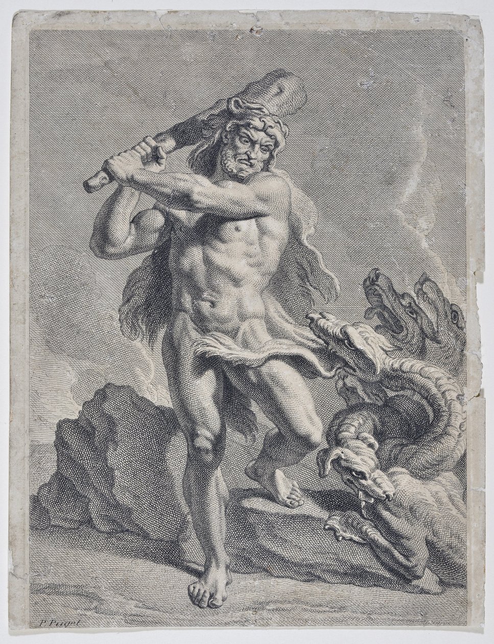 Hércules combatiendo a la hidra de Lerna de Pierre Puget