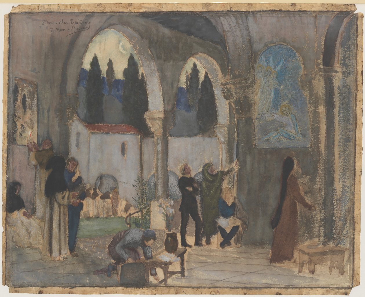 Inspiración cristiana de Pierre Puvis de Chavannes