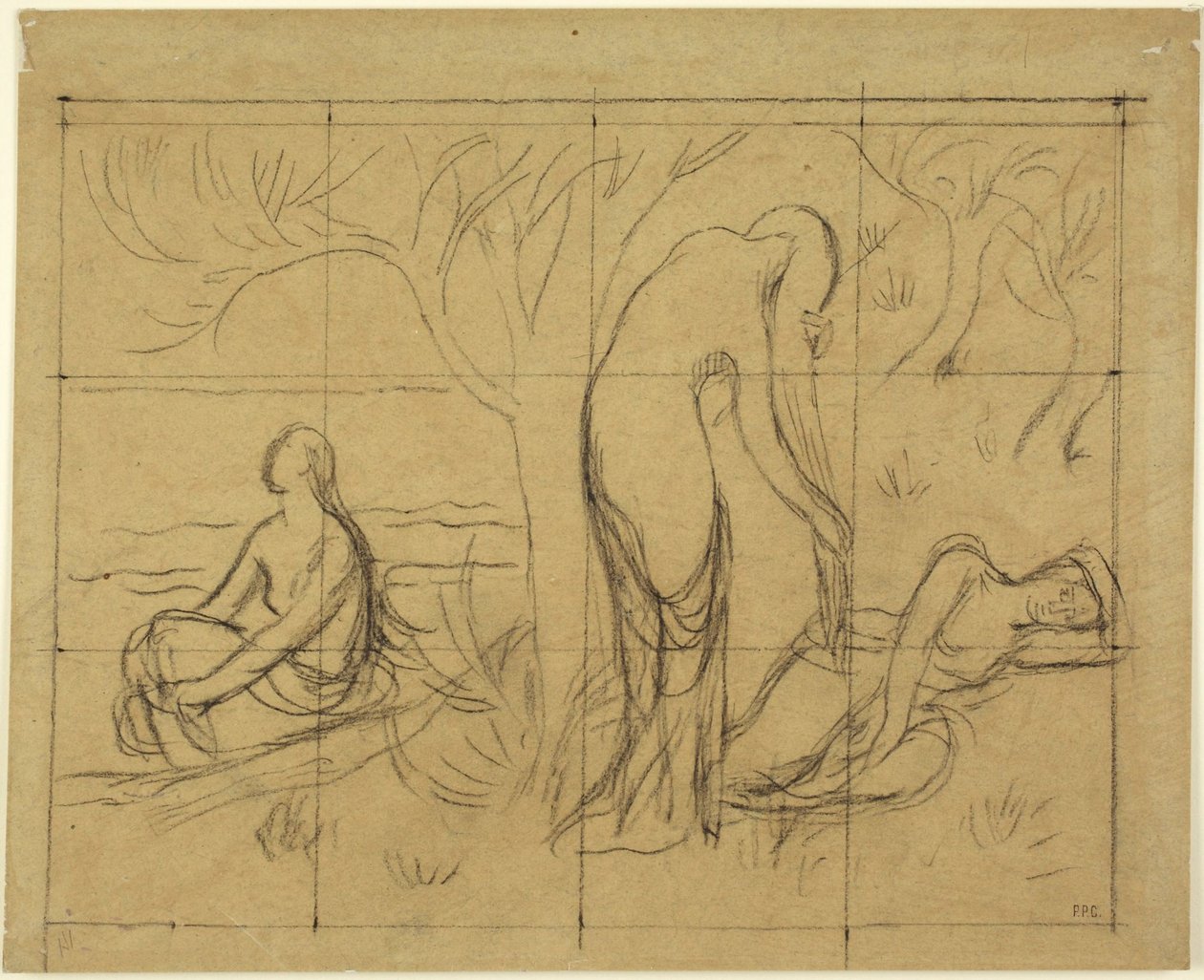 Estudio de composición de Pierre Puvis de Chavannes