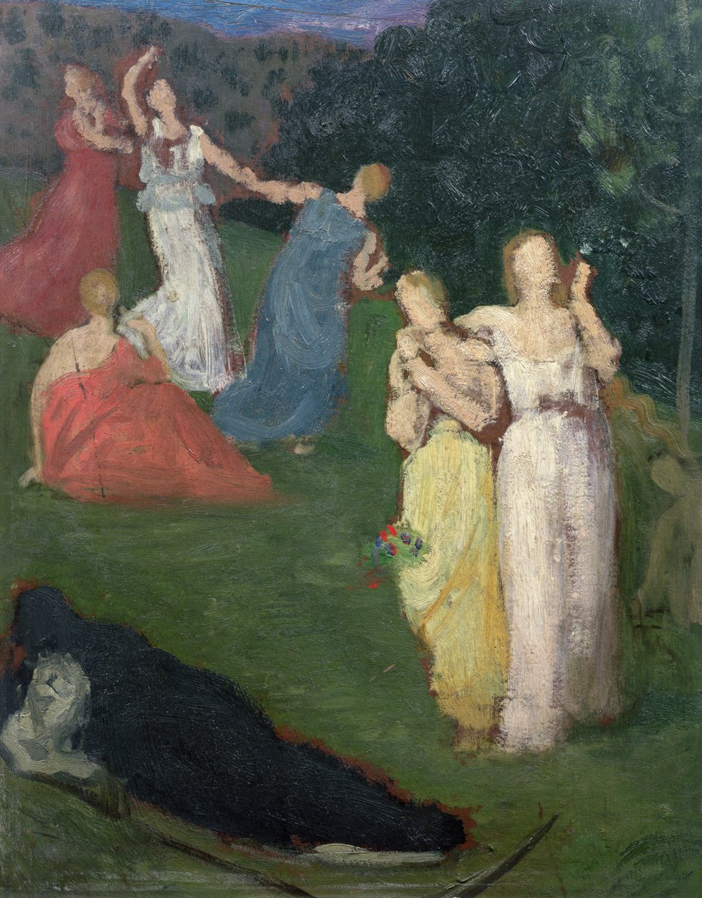 La Muerte y las Doncellas de Pierre Puvis de Chavannes