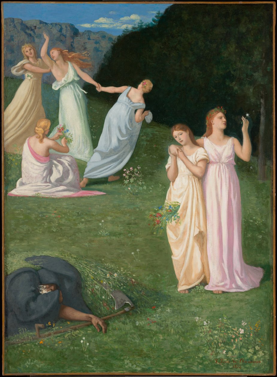 La muerte y las doncellas de Pierre Puvis de Chavannes