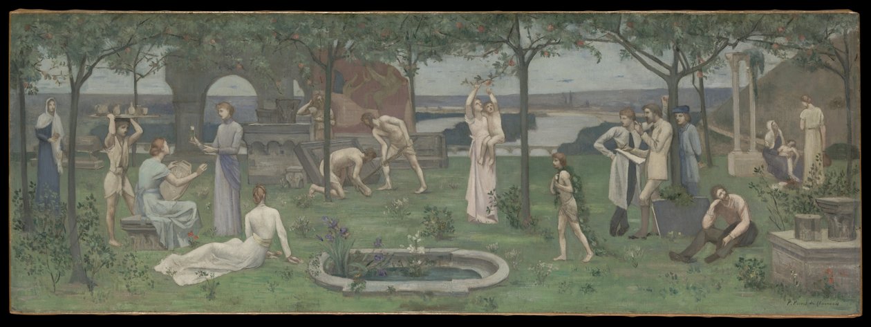 Inter artes et naturam (Entre el arte y la naturaleza) de Pierre Puvis de Chavannes
