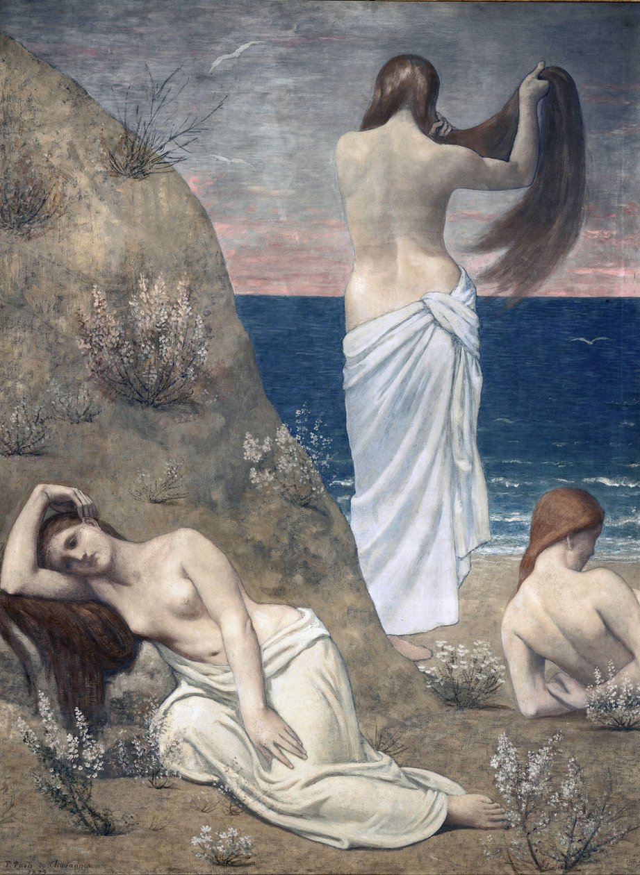 Jovencitas junto al mar de Pierre Puvis de Chavannes