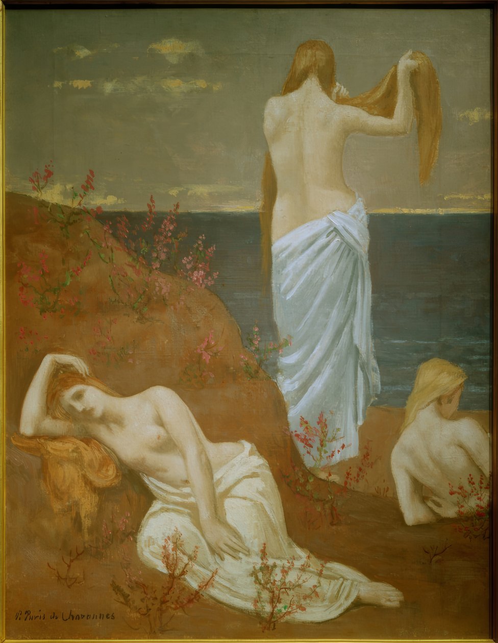 Jóvenes mujeres en el mar de Pierre Puvis de Chavannes