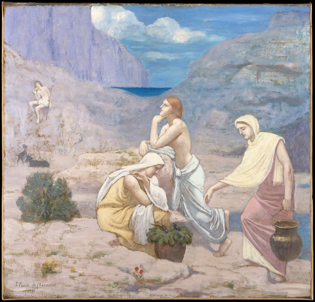 El canto del pastor de Pierre Puvis de Chavannes