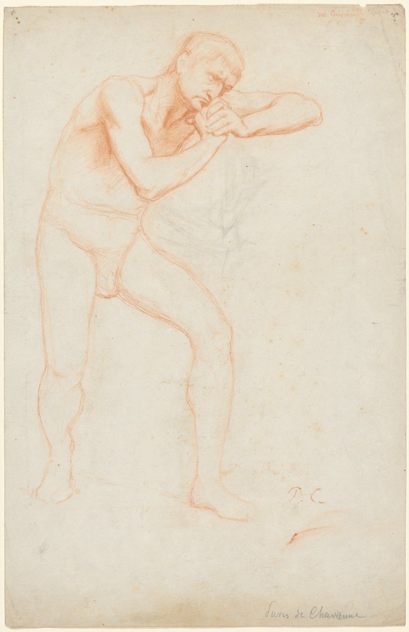 Male Nude de Pierre Puvis de Chavannes