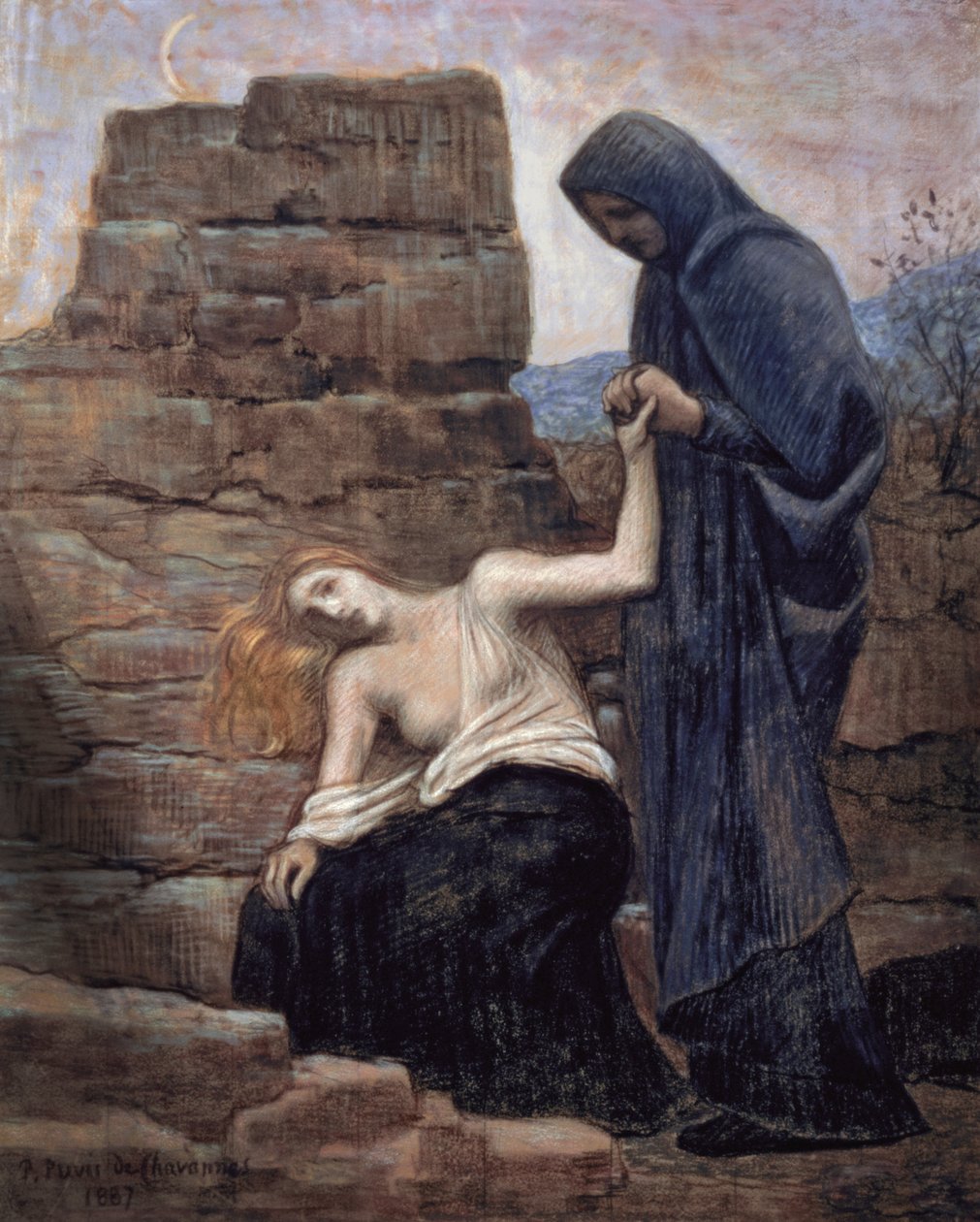 Piedad, 1887 de Pierre Puvis de Chavannes