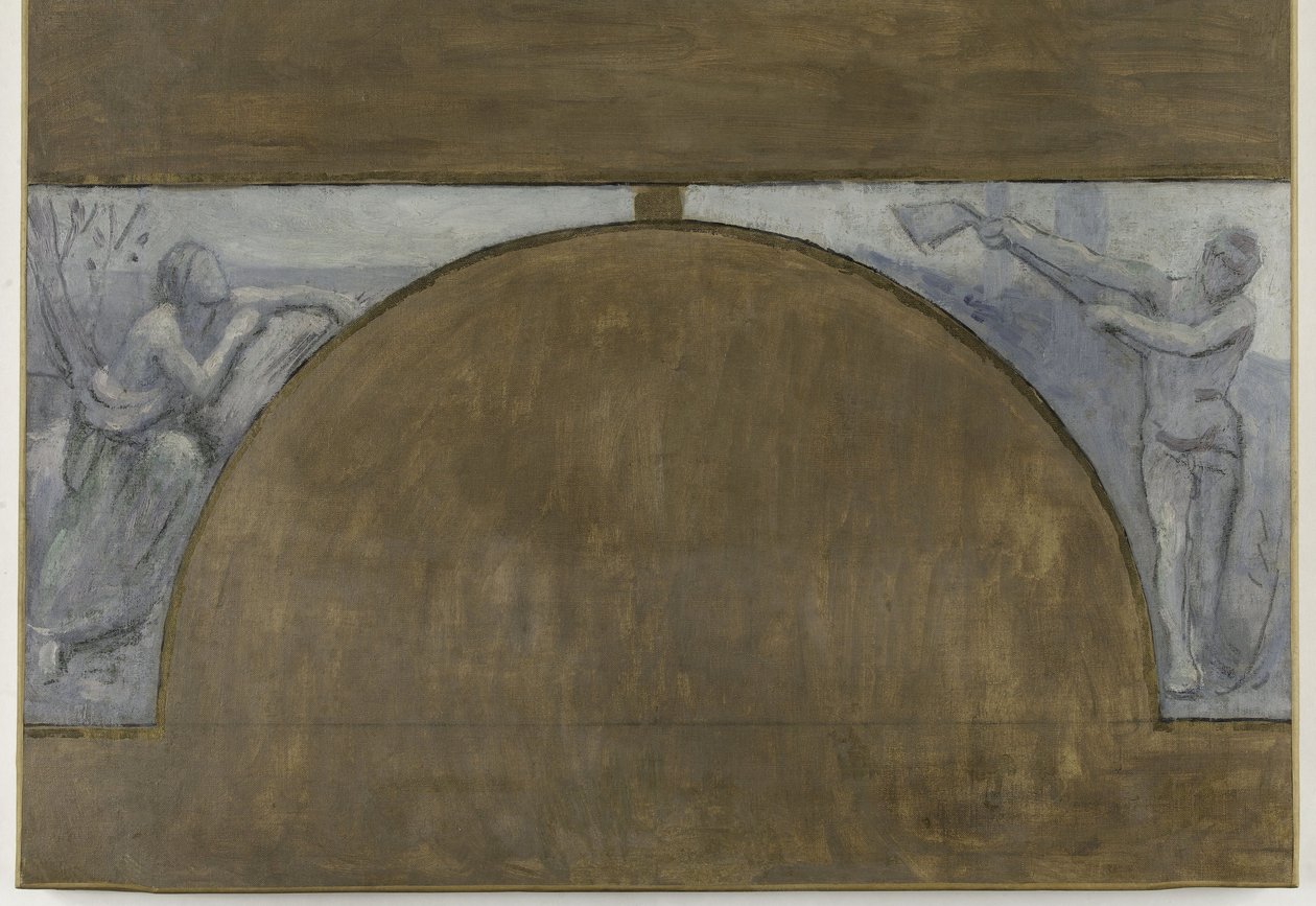 Estaciones, boceto para el Hôtel de Ville de París, entre 1889 y 1892 (óleo sobre lienzo) de Pierre Puvis de Chavannes