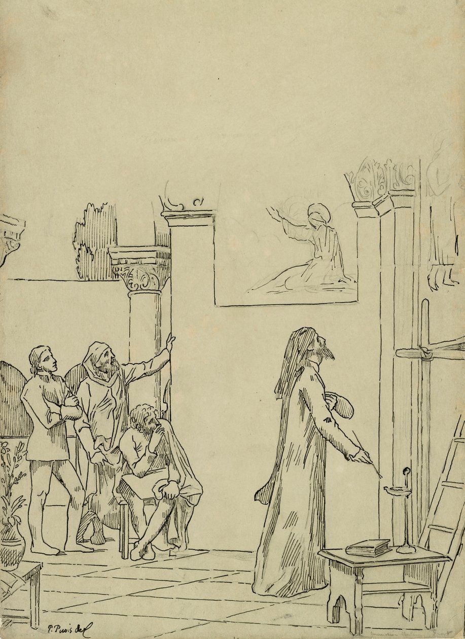 Estudiar para L de Pierre Puvis de Chavannes