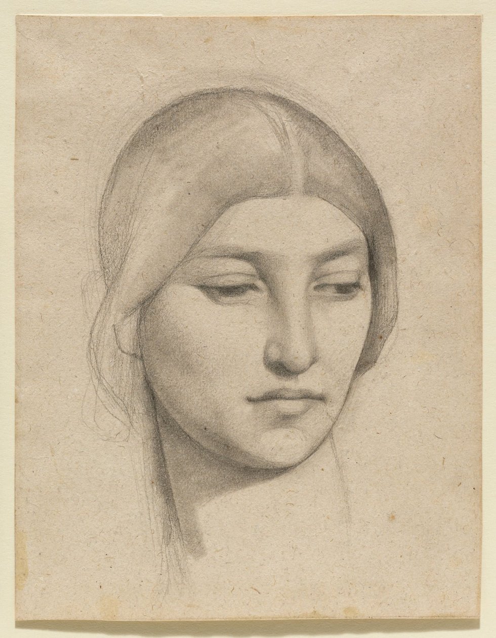 Estudio de la cabeza de una mujer de Pierre Puvis de Chavannes