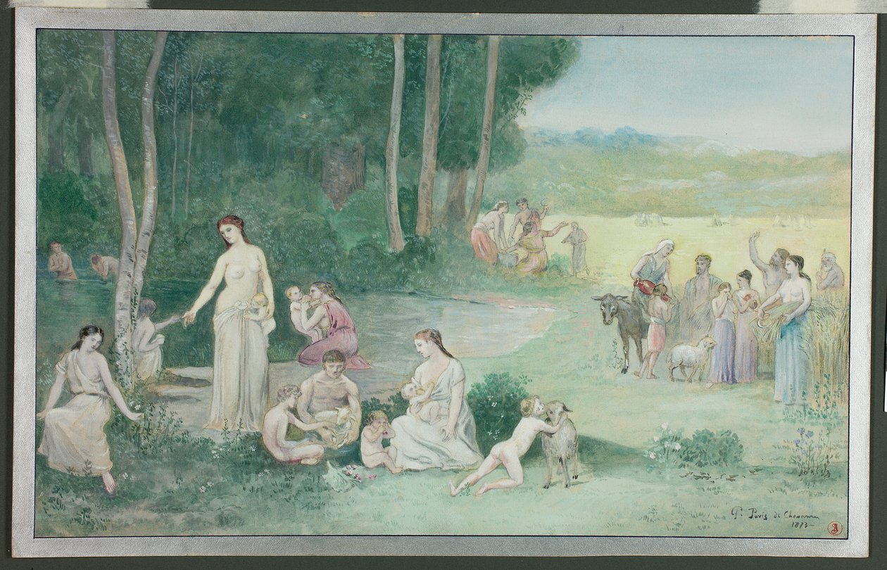 Verano de Pierre Puvis de Chavannes