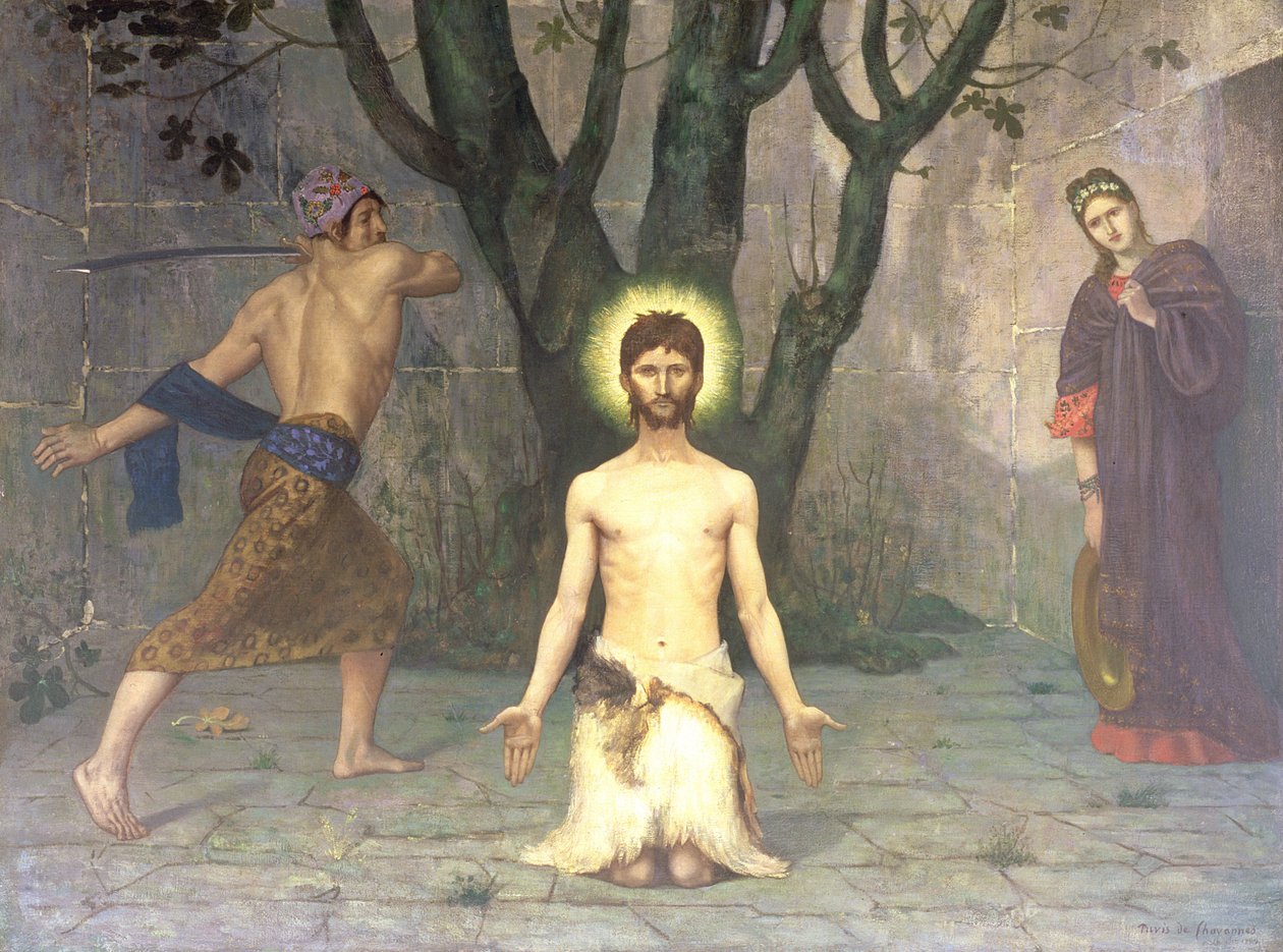 La decapitación de San Juan Bautista, 1869 de Pierre Puvis de Chavannes