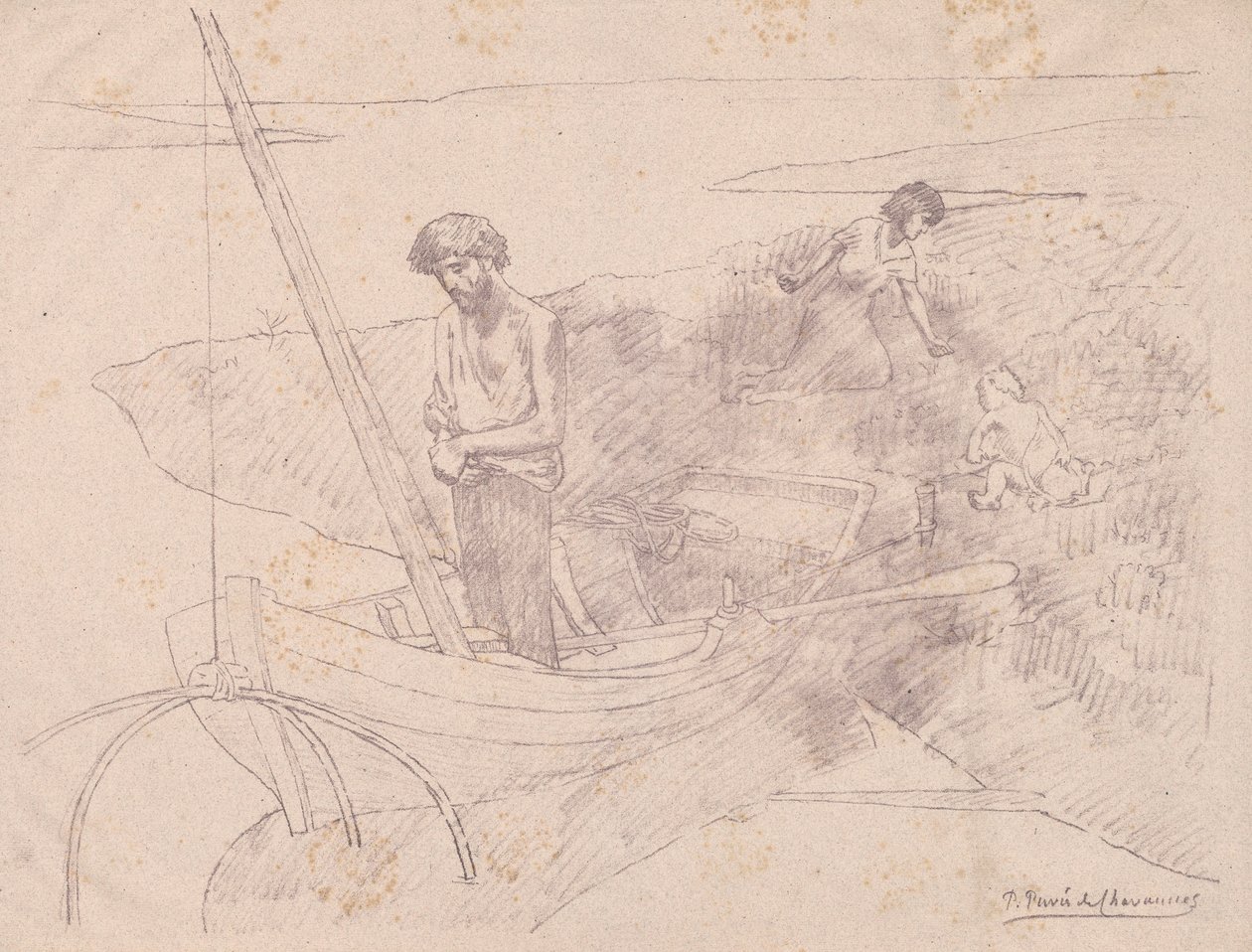 El pobre pescador de Pierre Puvis de Chavannes