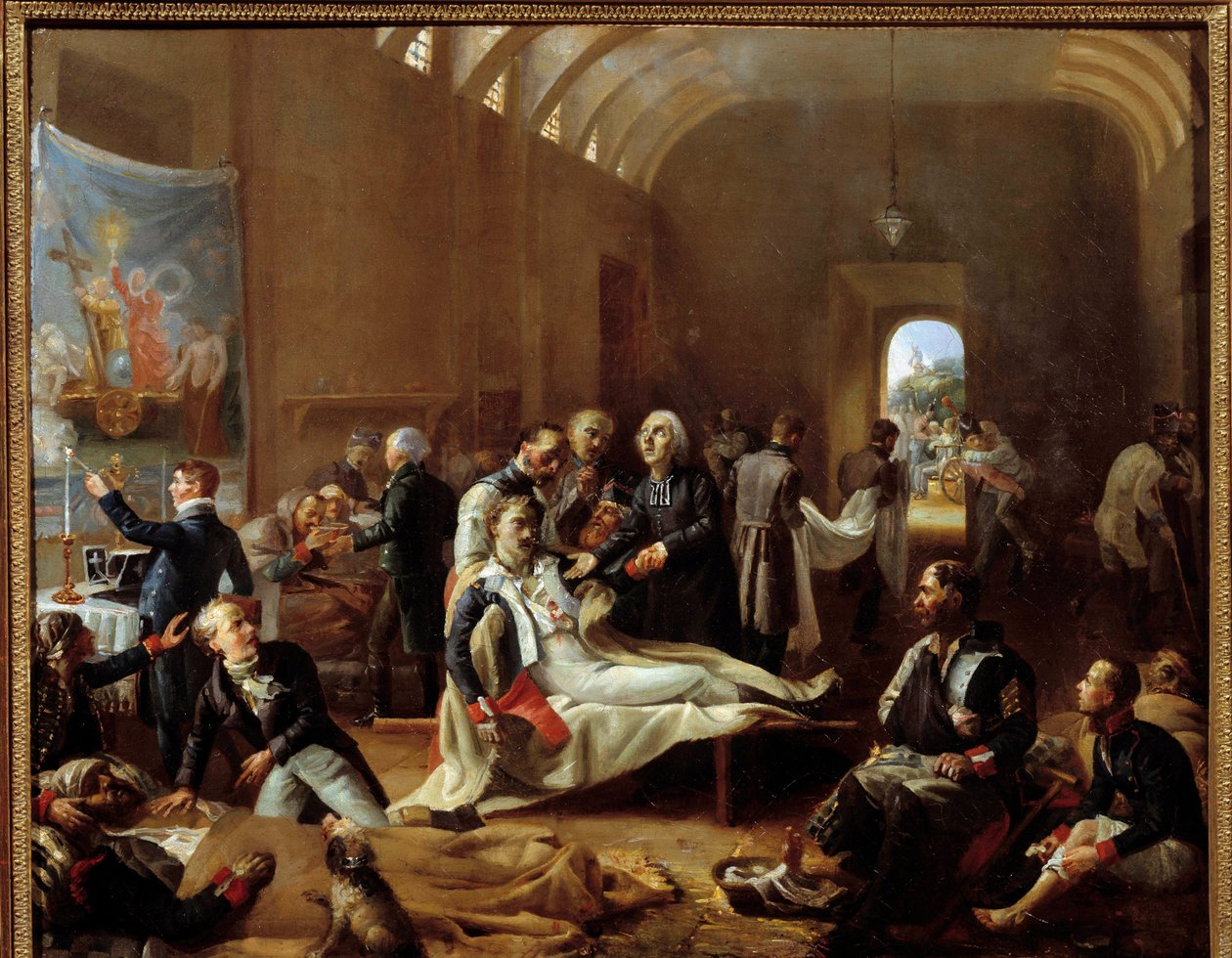 Una ambulancia durante la campaña francesa en 1814 de Pierre Roch Vigneron