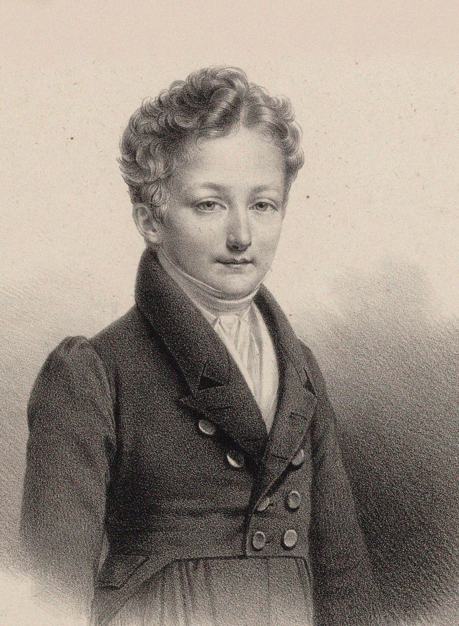 Retrato del pianista y compositor Sigismund Thalberg 1812-1871, 1826 de Pierre Roch Vigneron
