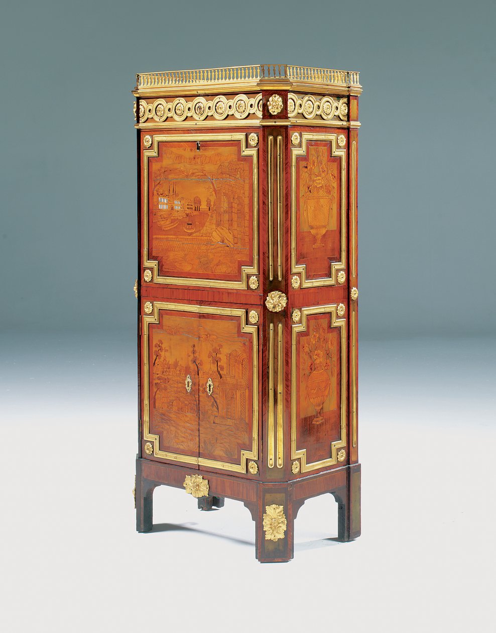 Secretaire a abattant Luis XV de Pierre Roussel