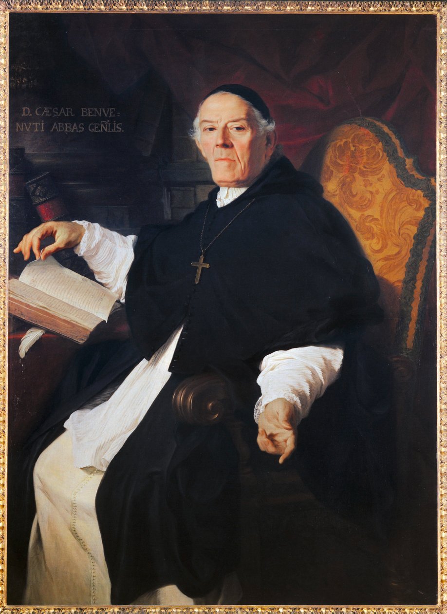 Don Cesare Benvenuti, abate general de la congregation des chanoines de Latran - Don Cesare Benvenuti ... de Pierre Subleyras