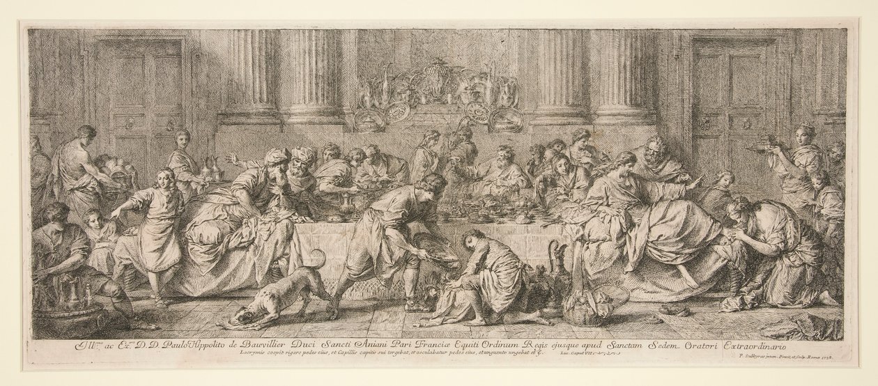 La Madeleine aux pieds de J?sus (El banquete en casa de Simón el fariseo) de Pierre Subleyras