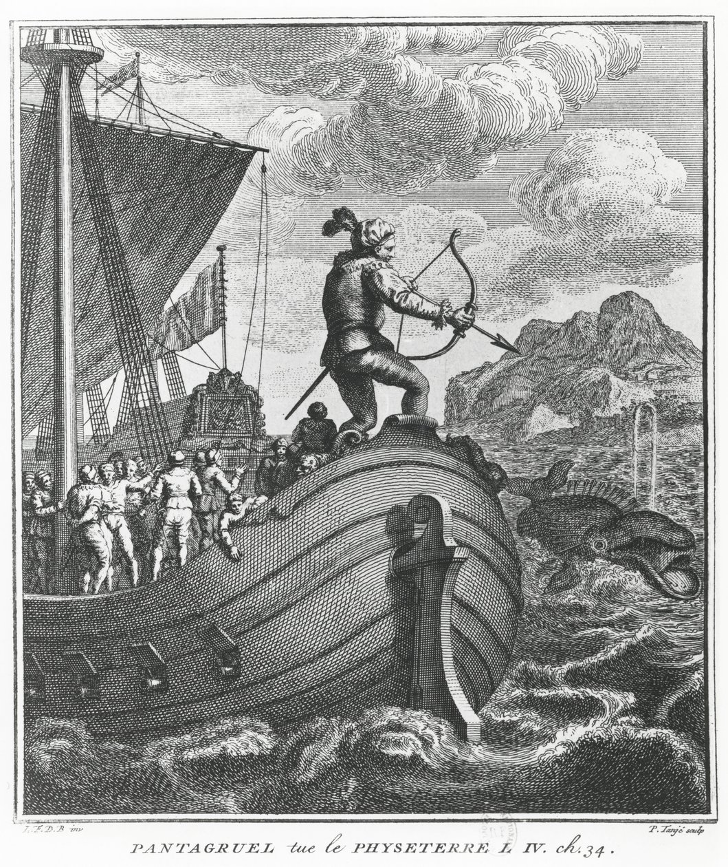 Pantagruel mata a Physeter, ilustración de 