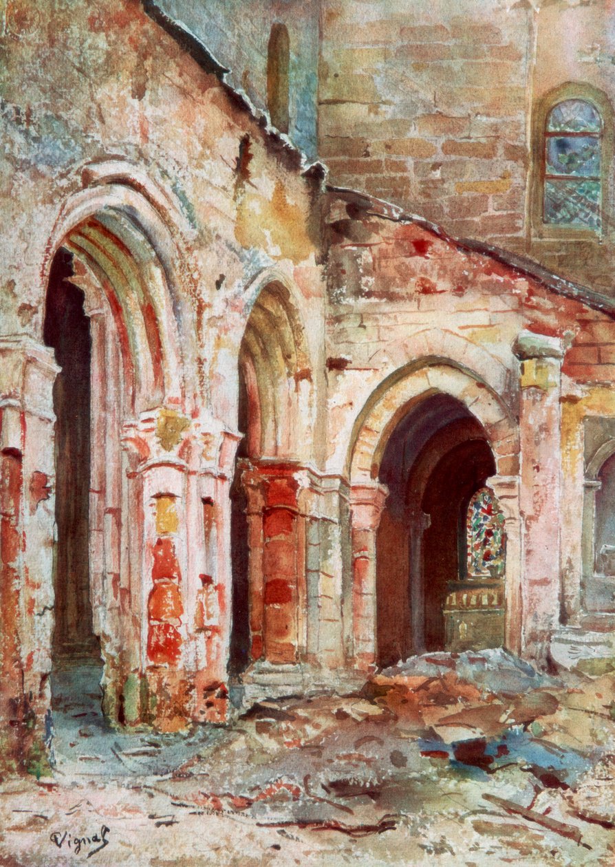 La iglesia de Sermaize, 1914, 1926 de Pierre Vignal