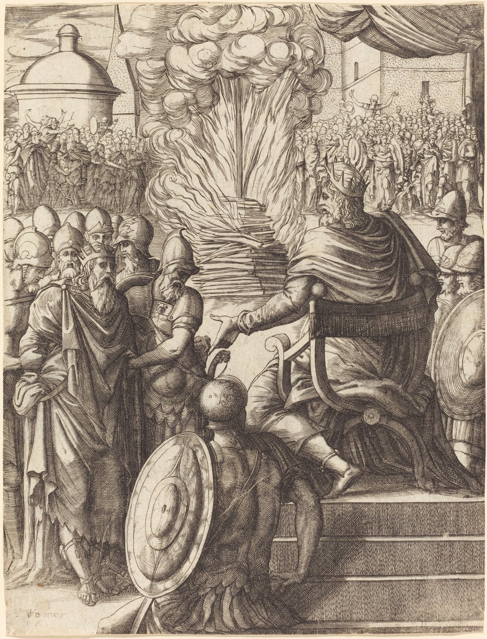 Heraclio Sentenciando al Tirano Focas de Pierre Woeiriot