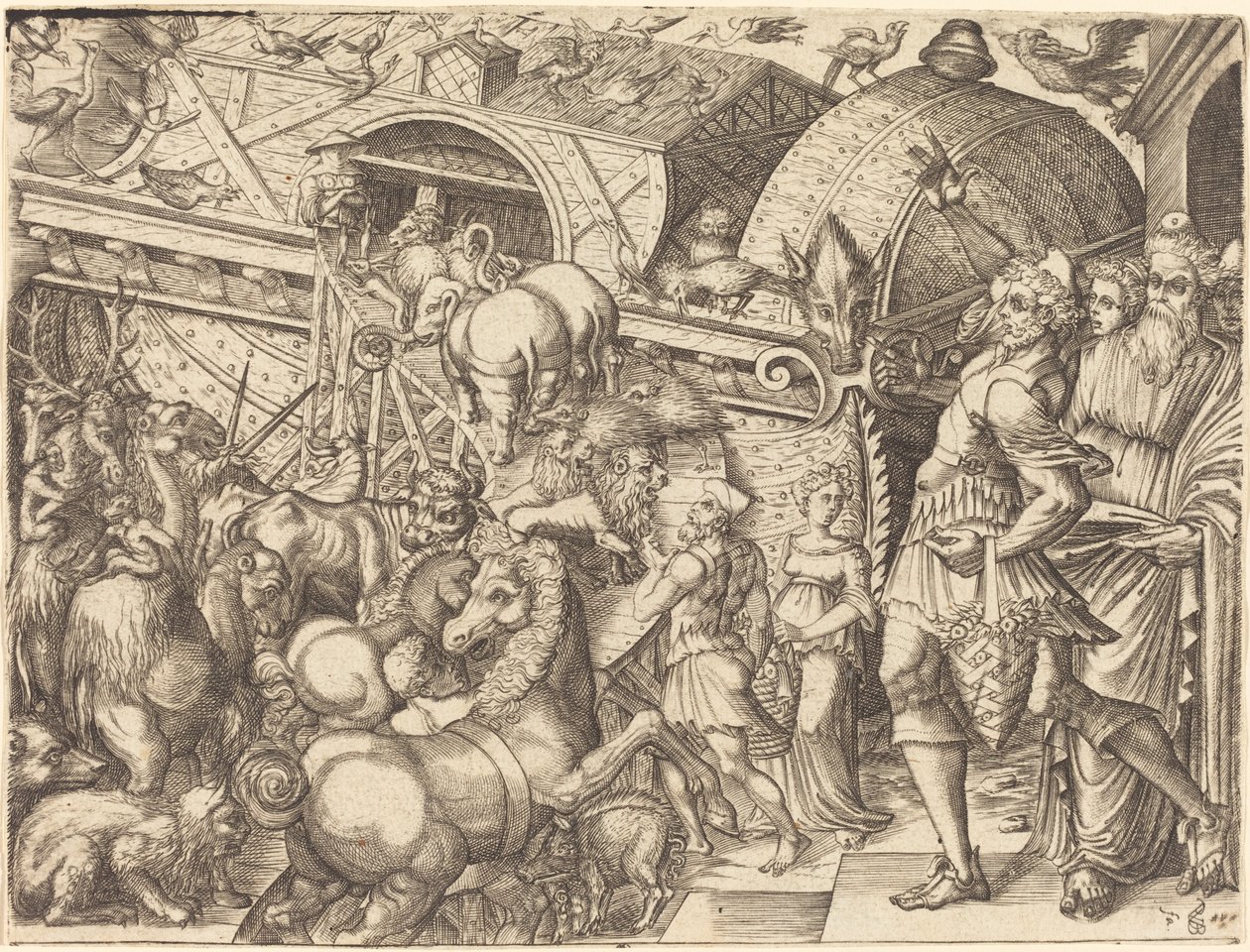 El arca de Noé de Pierre Woeiriot