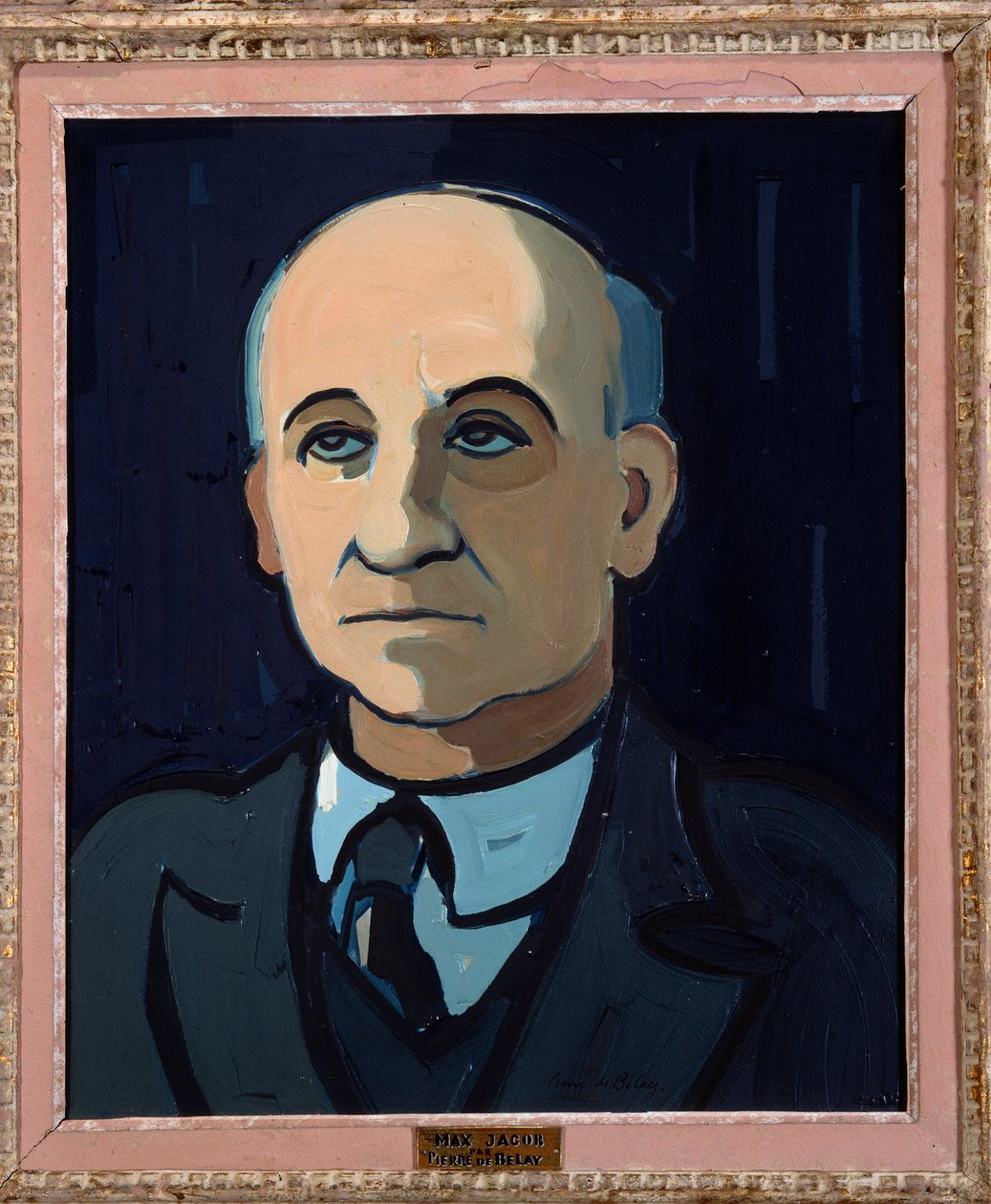 Retrato del poeta francés Max Jacob (1876-1944) Pintura de Pierre de Belay (1890-1947) Siglo XX Orleans. Museo de Bellas Artes de Pierre de Belay