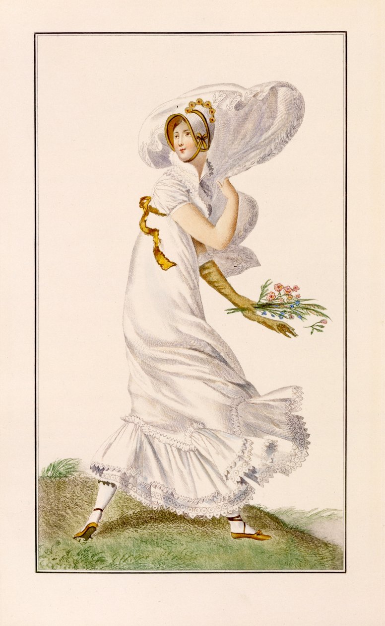 Vestido de paseo de gasa, 1812 de Pierre de La Mesangere