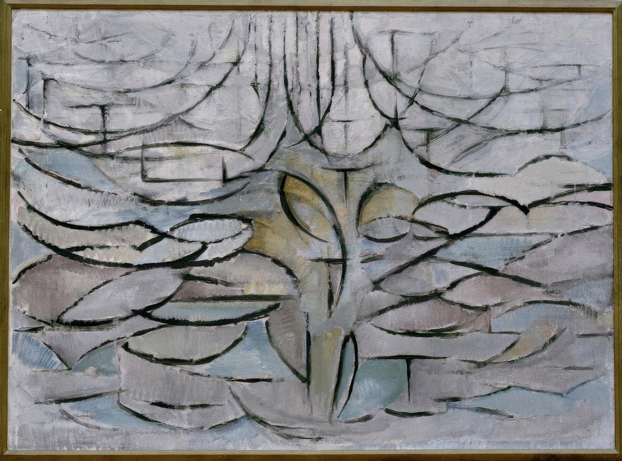 Manzano en flor de Piet Mondrian