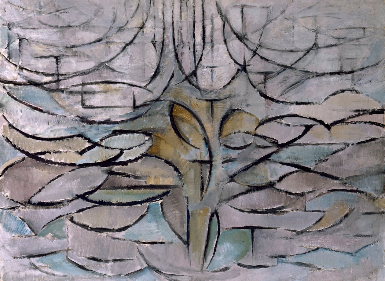 Manzano en flor de Piet Mondrian