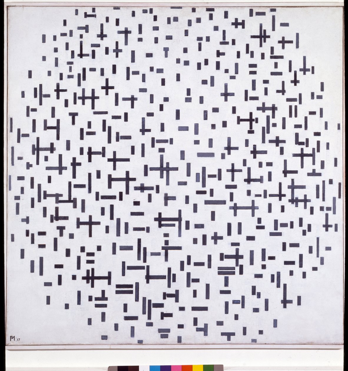 Composición en negro y blanco de Piet Mondrian