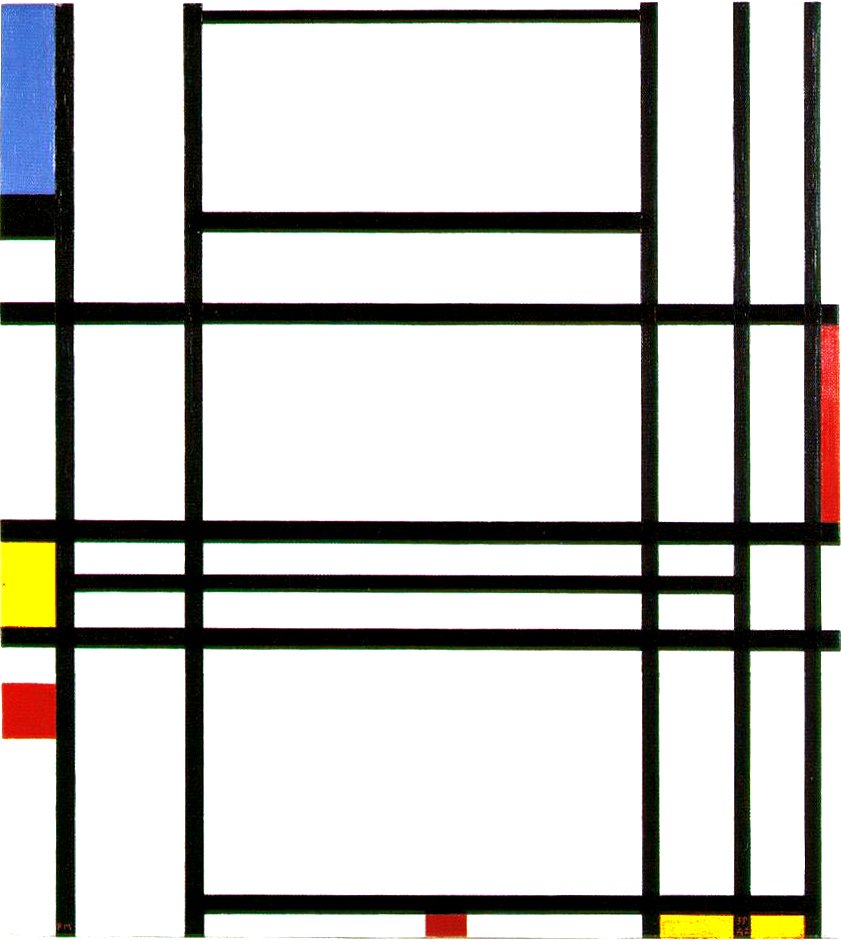 Composición 10 de Piet Mondrian