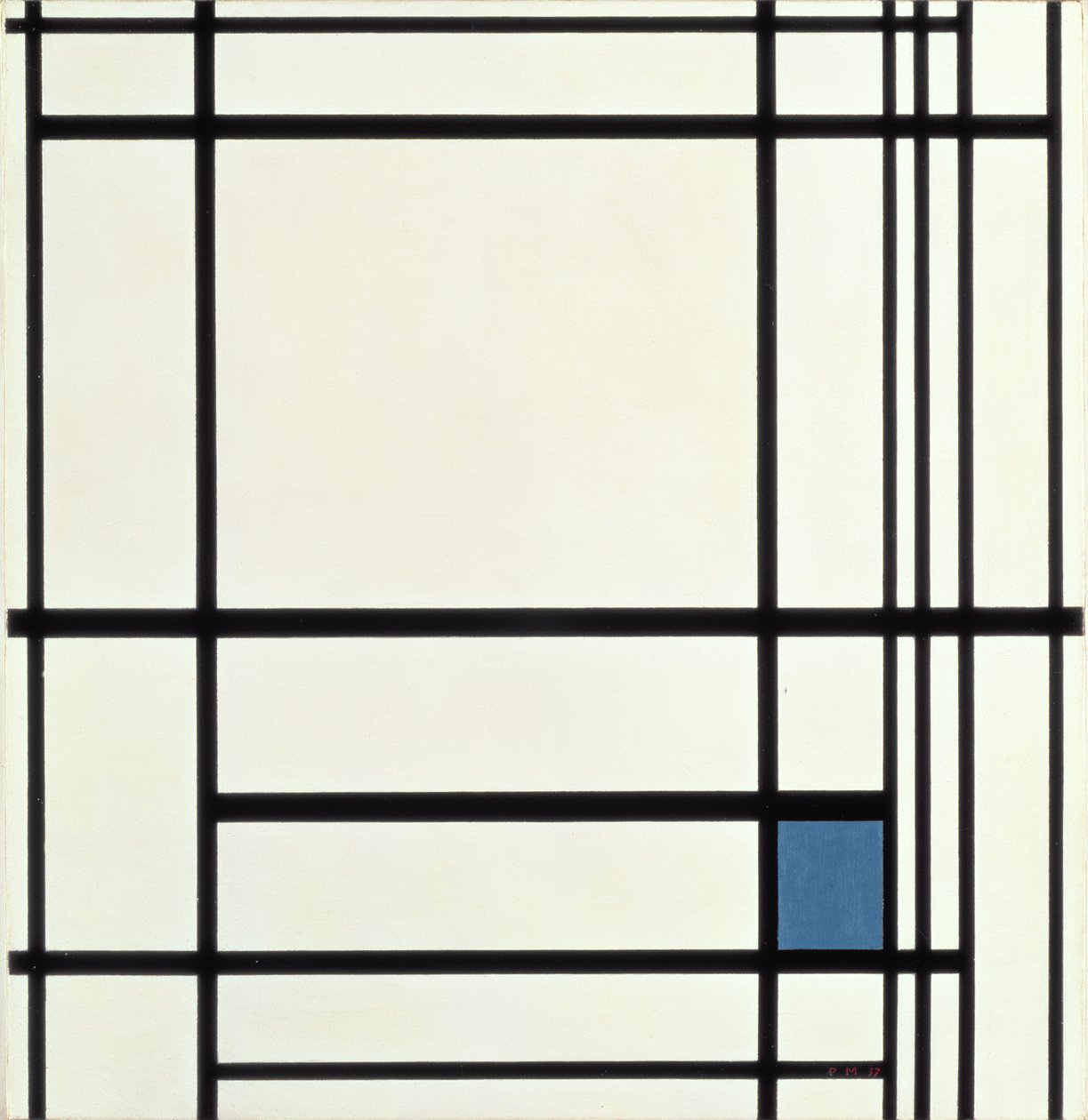 Composición en líneas y color: III, 1937 de Piet Mondrian