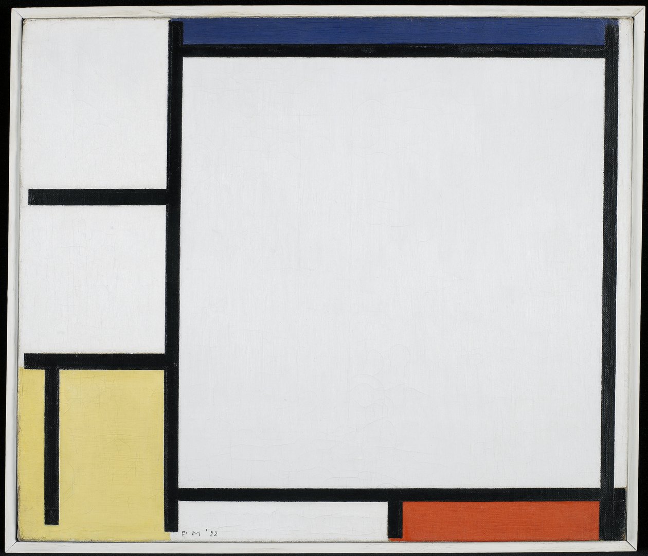 Composición con azul, rojo, amarillo y negro de Piet Mondrian