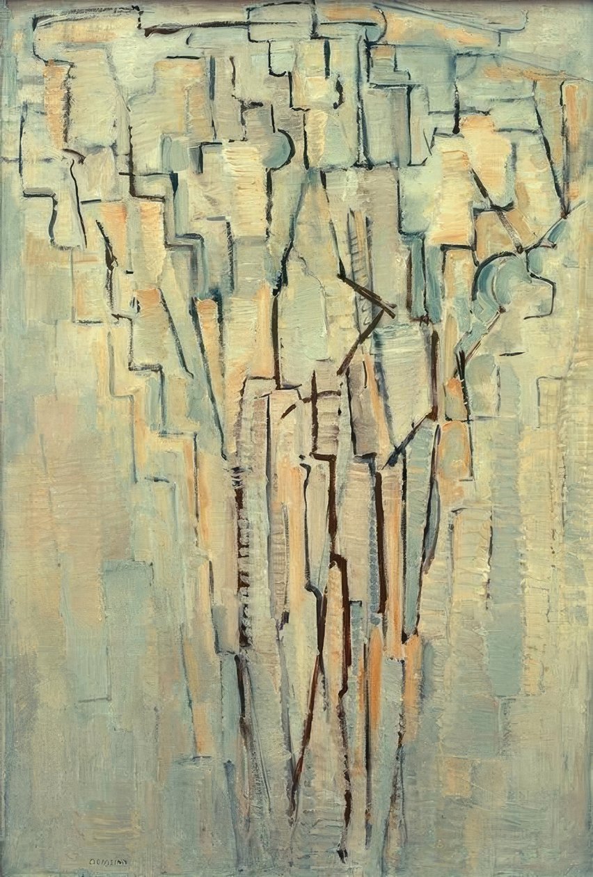 El árbol A de Piet Mondrian