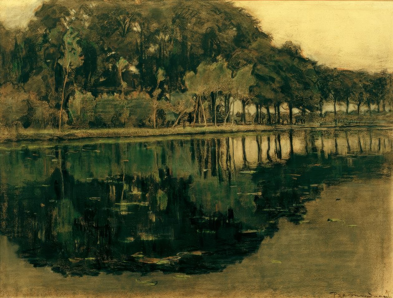 Granja Geinrust con horizonte alto de Piet Mondrian