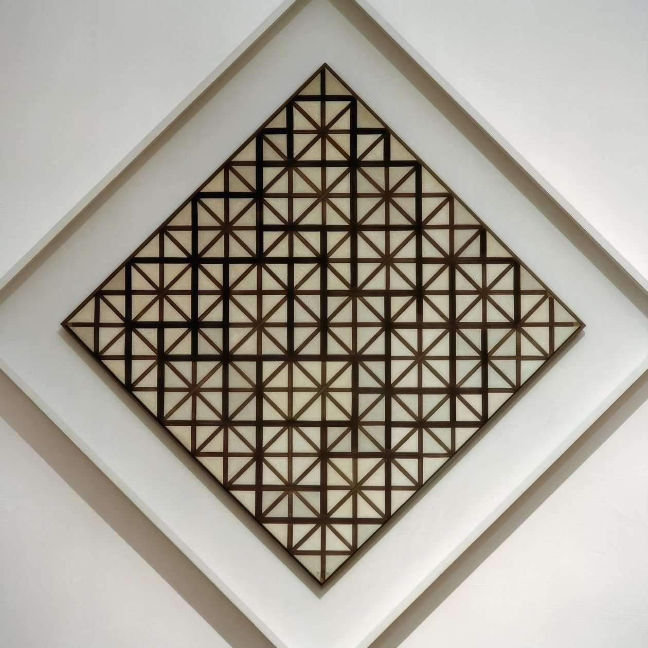 Composición con líneas grises de Piet Mondrian