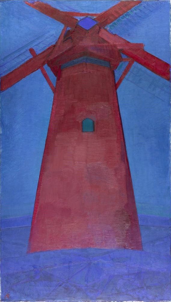 Molino rojo de Mondriaan de Piet Mondrian